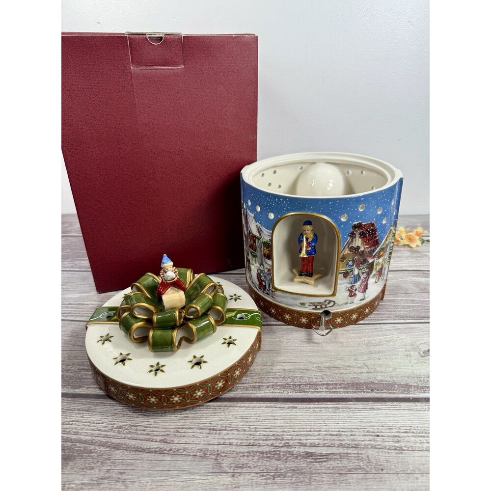 SOLD***Villeroy & Boch Christmas Toys Musical "Joy To The World" Candle Light - Picture 7 of 16
